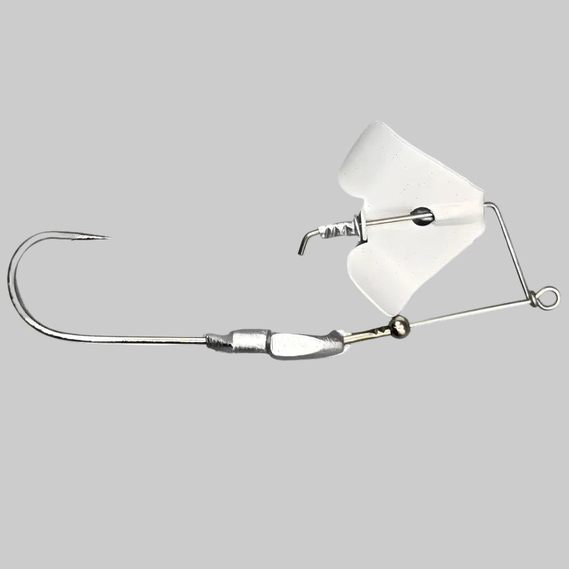 Brazalo Custom Lures - Wee-Whacker buzzbait - White