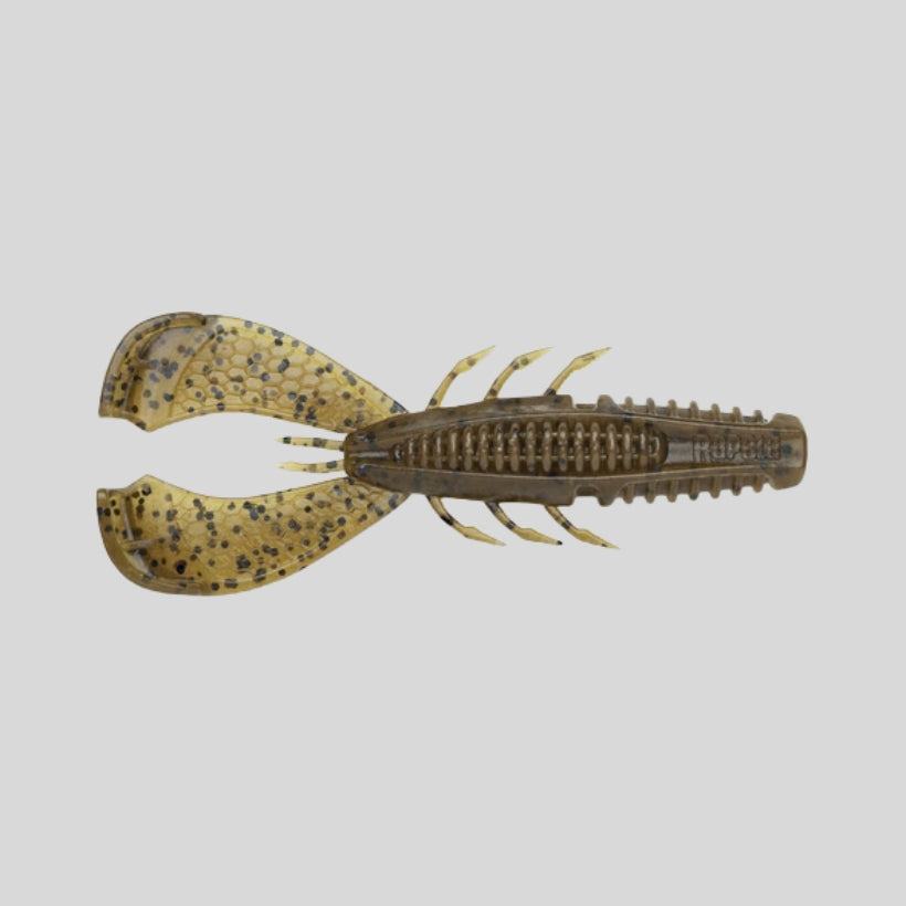 Rapala Crush City Cleanup Craw 3.5 inch soft plastic craw bait for bass fishing with flanged claws and ribbed body design