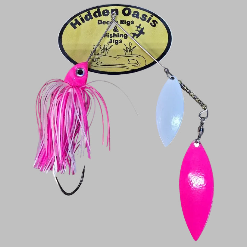 Hidden Oasis Custom Spinnerbait 4 of 4 - Casting for Recovery - Pink