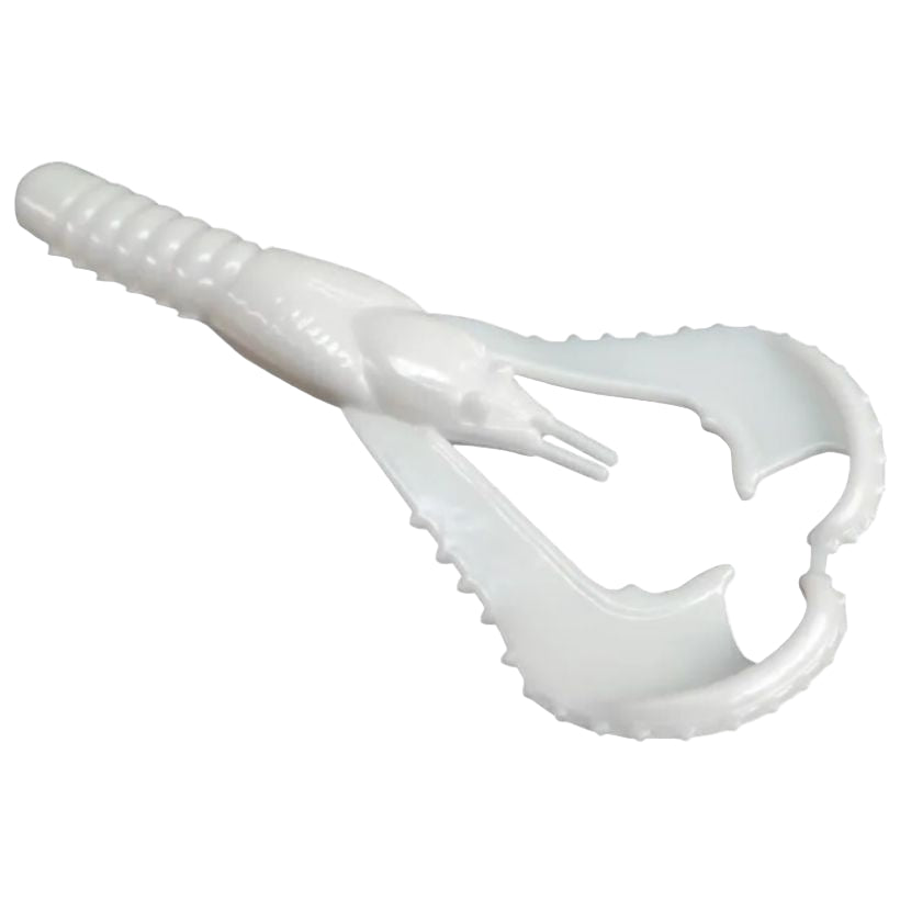 Lunker City 4" Karate Craws - White Satin