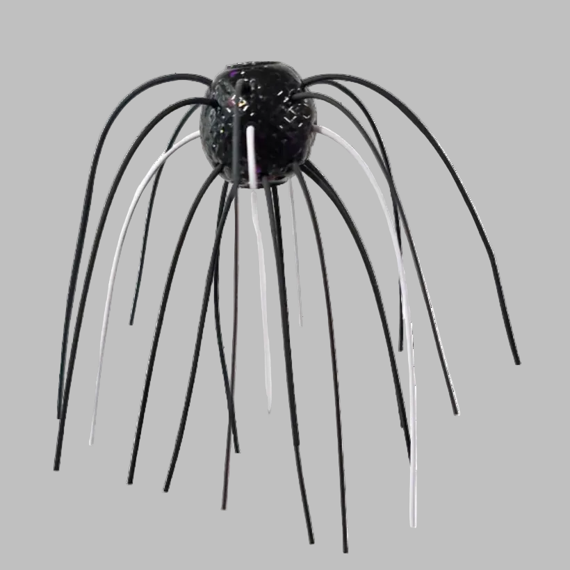 Bait Cave The Nebula dice-style finesse bait with living rubber strands