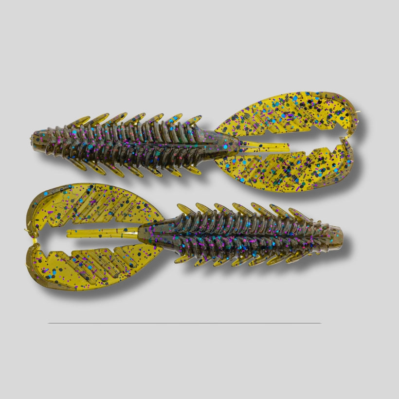 XZone Adrenaline Craw soft plastic crawfish bait available in 3.5 inch and 4.25 inch sizes for bass fishing rigs and trailers