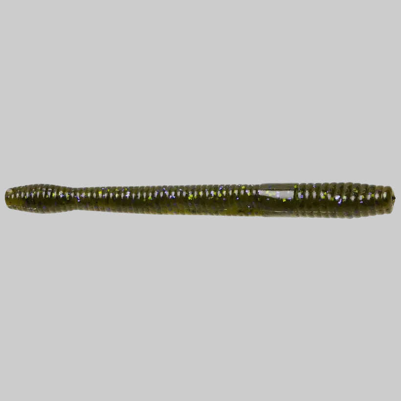 Zoom Magnum Finesse Worm 5 inch soft plastic bass fishing worm - Watermelon Candy