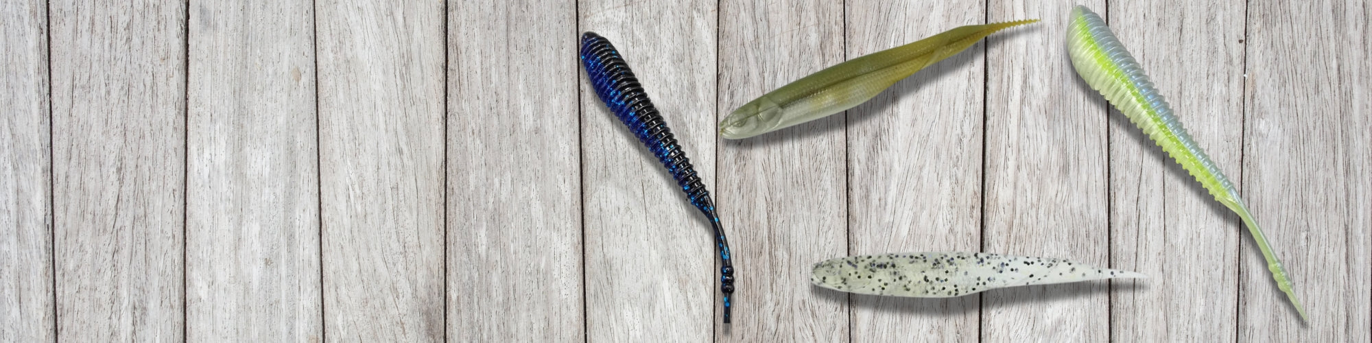 Soft and hard swimbaits for bass fishing with realistic swimming action