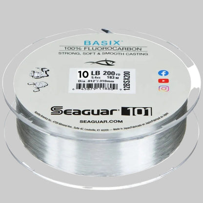 Seaguar Basix 100 percent fluorocarbon fishing line spool