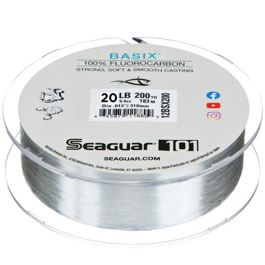 Seaguar Basix 100 percent fluorocarbon fishing line spool