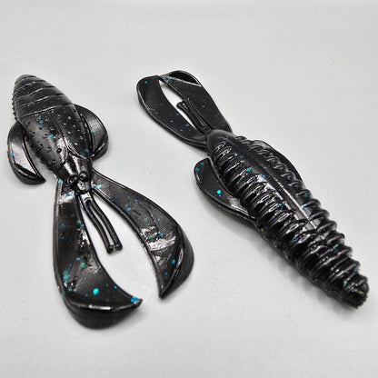Black Label Baits 4" Bug - Black Blue Flake