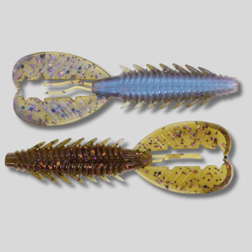 XZone Adrenaline Craw soft plastic crawfish bait available in 3.5 inch and 4.25 inch sizes for bass fishing rigs and trailers