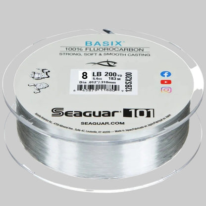 Seaguar Basix 100 percent fluorocarbon fishing line spool