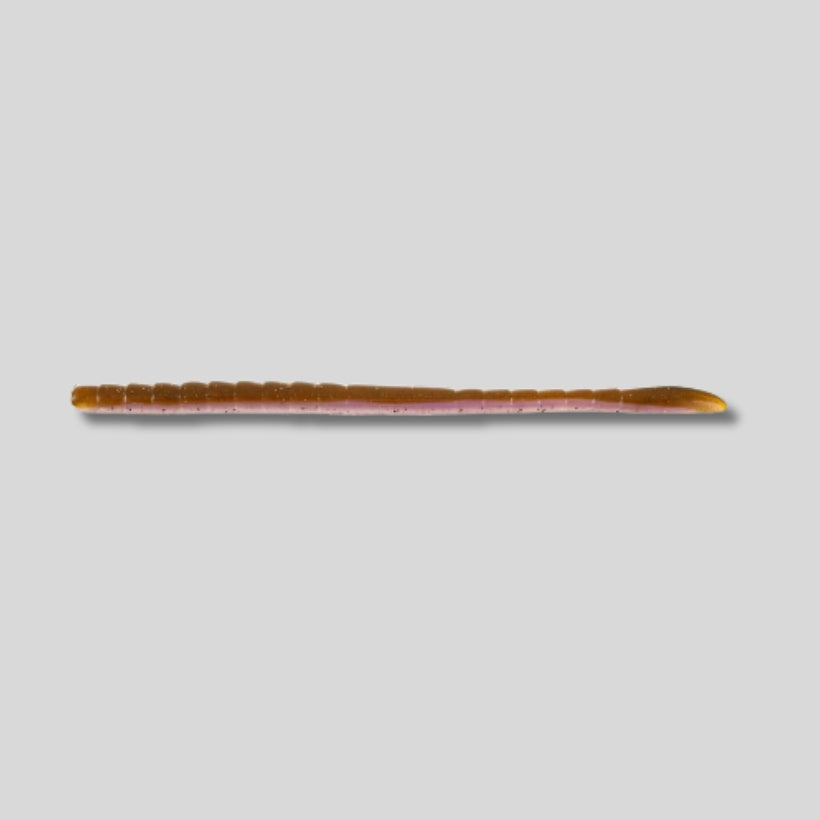 Missile Baits Magic Worm 6 Inch finesse straight-tail soft plastic worm in a 14-pack for drop shot, shaky head, Texas rig, Neko rig, and Carolina rig bass fishing.