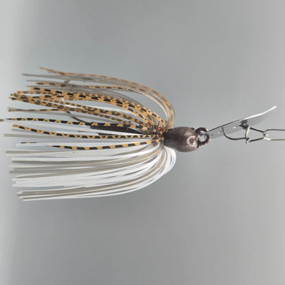 Brazalo Strutter JR compact bladed jig for bass fishing with high-speed stability and signature hunting action - Arkansas Shiner