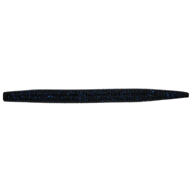 BassMooch Bait Co 5" Solo Worms - Black Blue Flake