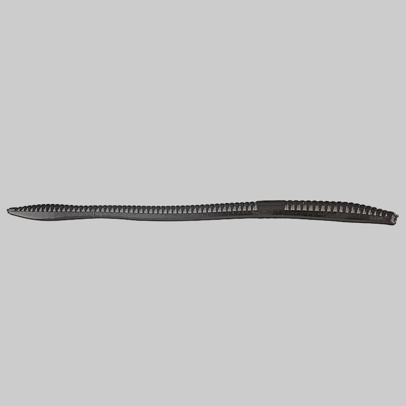 Zoom Trick Worm 6.5 inch floating finesse worm for bass fishing - Black