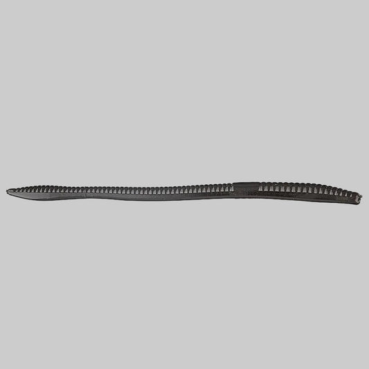 Zoom Trick Worm 6.5 inch floating finesse worm for bass fishing - Black