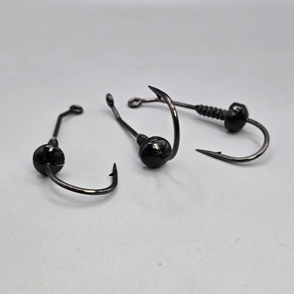 Black Label Baits Primal OFO Urchin Head with Mustad 4/0 hook for rigging OFO and urchin-style soft baits