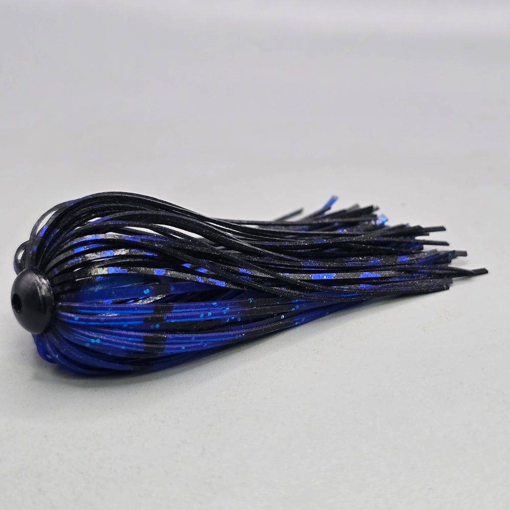 Brazalo Custom Lures 2 pack aluminum hub punch skirts for bass fishing heavy cover rigs