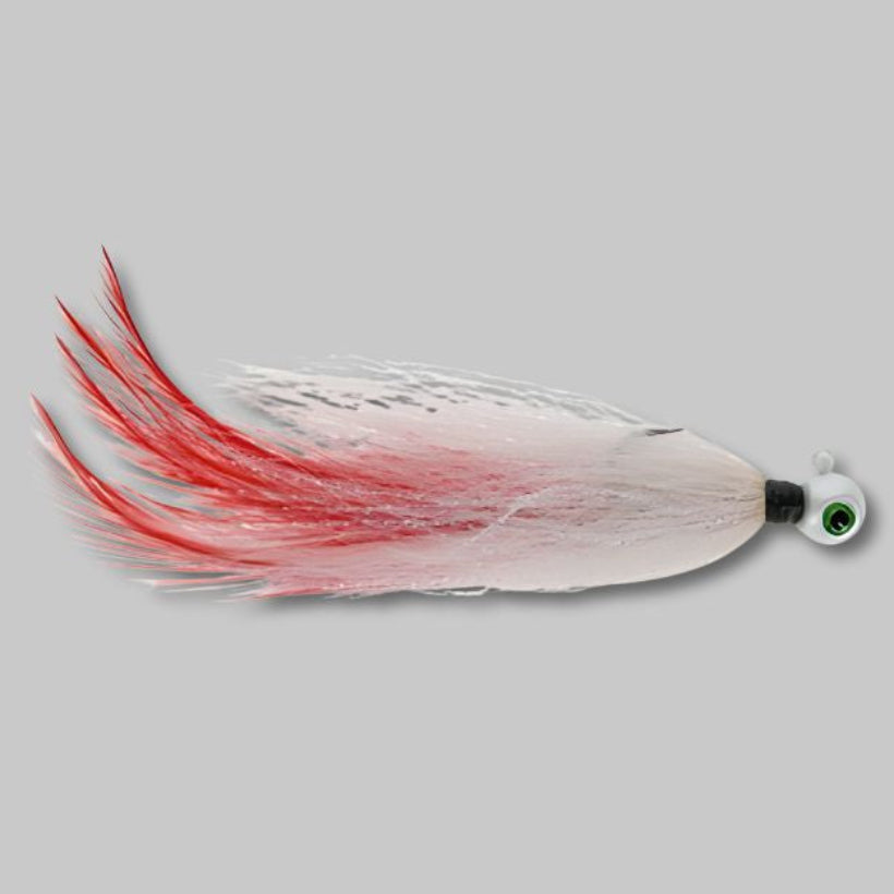 Jenko Fishing Buzzcut Hair Jig- Bleeding Shad