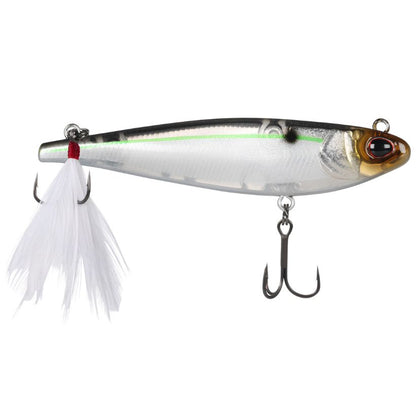 Berkley Doom Stroller hard minnow bait with Fusion19 treble hooks for open-water and suspended bass fishing - Blue Smelt