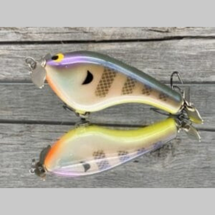 Black Label Tease Prop Bait balsa topwater lure with front and rear prop blades