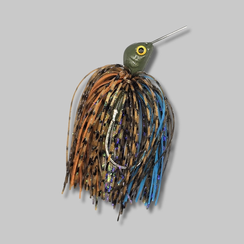 Brazalo 501 blade tandem spinnerbait with Indiana and Oklahoma blades