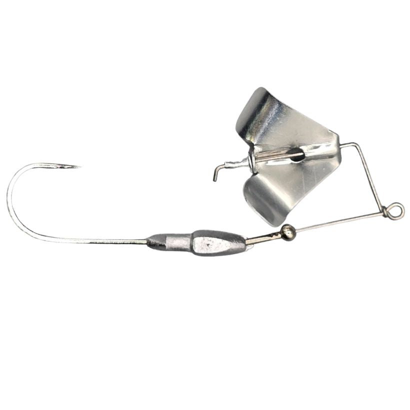 Brazalo Custom Lures - Wee-Whacker buzzbait - Silver