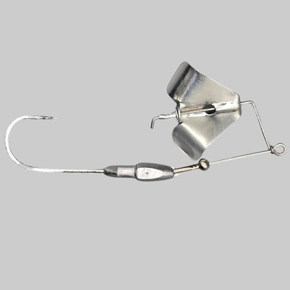 Brazalo Custom Lures - Wee-Whacker buzzbait - Silver