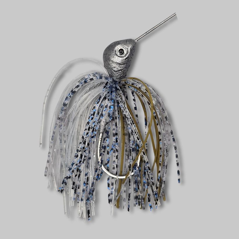 Brazalo Custom Lures 501Blade Double Willow Spinnerbaits - Blue Pearl Magic