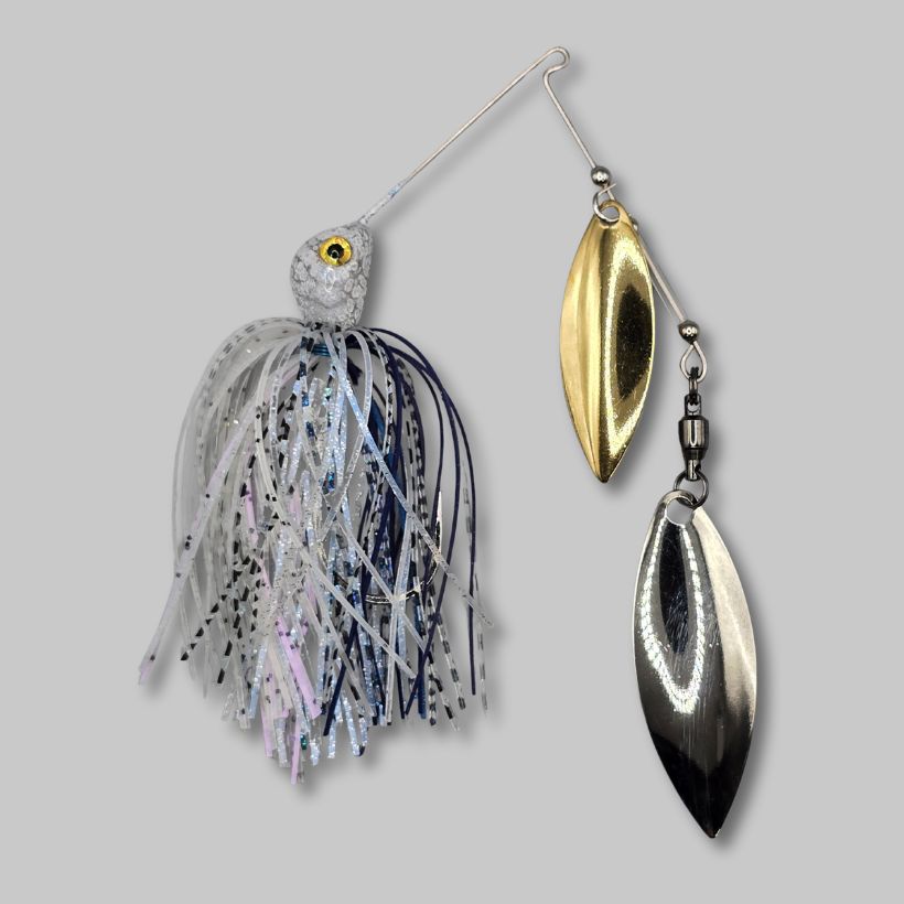 Brazalo Custom Lures 501Blade Double Willow Spinnerbaits - Pro Blue