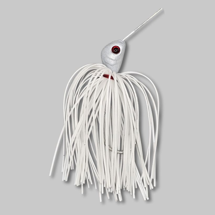 Brazalo Custom Lures 501Blade Double Willow Spinnerbaits - White