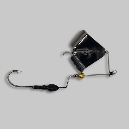 Brazalo Custom Lures Bushwhacker Buzzbait - Black with Black Blade