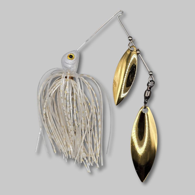 Brazalo Custom Lures Custom 501 Spinnerbait Colors - White Gold
