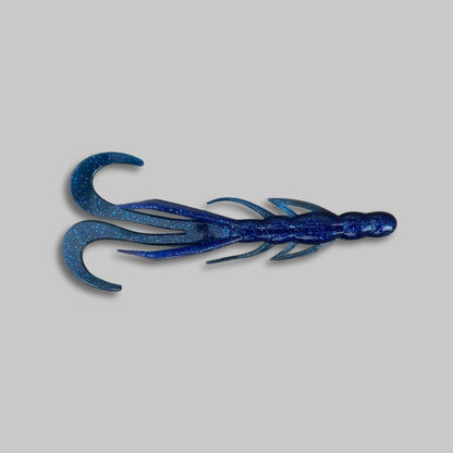 Burtek Tackle Dirty Hawg Creature Baits - Black n Blue