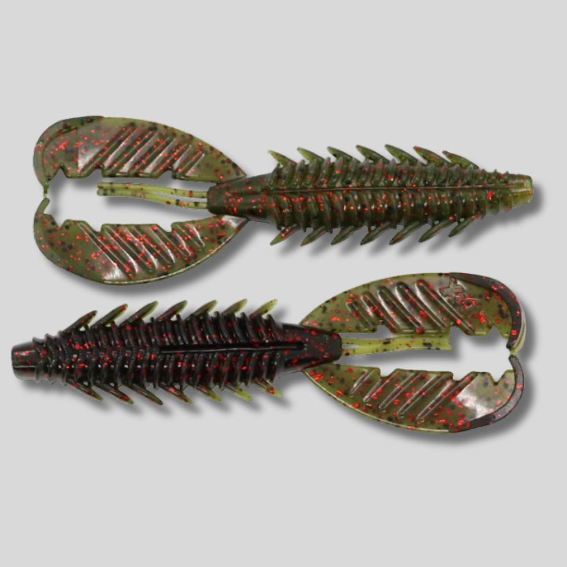 XZone Adrenaline Craw soft plastic crawfish bait available in 3.5 inch and 4.25 inch sizes for bass fishing rigs and trailers