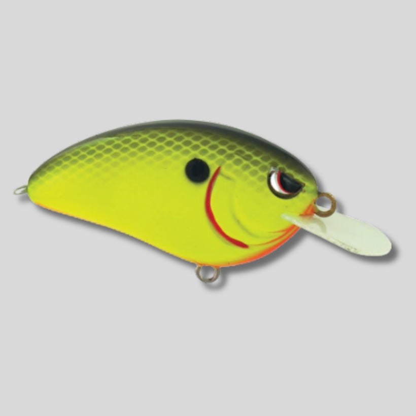 SPRO Little John 50 shallow diving crankbait with a circuit board lip, tight wobble action, tungsten weight transfer system, and Gamakatsu treble hooks for bass fishing.