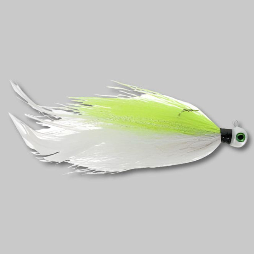 Jenko Fishing Buzzcut Hair Jig- Chartreuse Shad