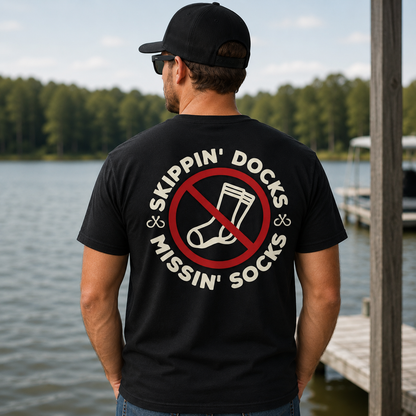 Hunter Baughman "Skippin' Docks and Missin' Socks" T-Shirt