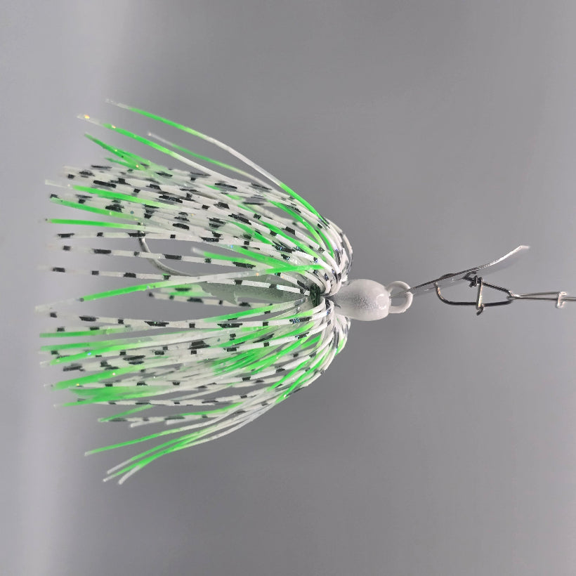 Brazalo Strutter JR compact bladed jig for bass fishing with high-speed stability and signature hunting action - Citrus