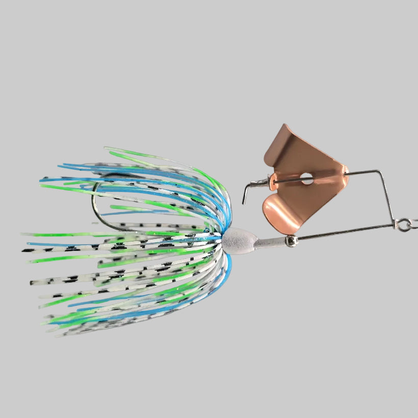 Brazalo Skirted Wee Whacker - Citrus Shad w/ Copper Blade