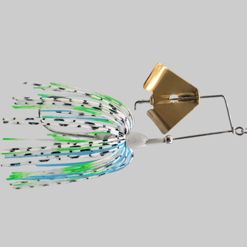 Brazalo Skirted Wee Whacker - Citrus Shad w/ Gold Blade
