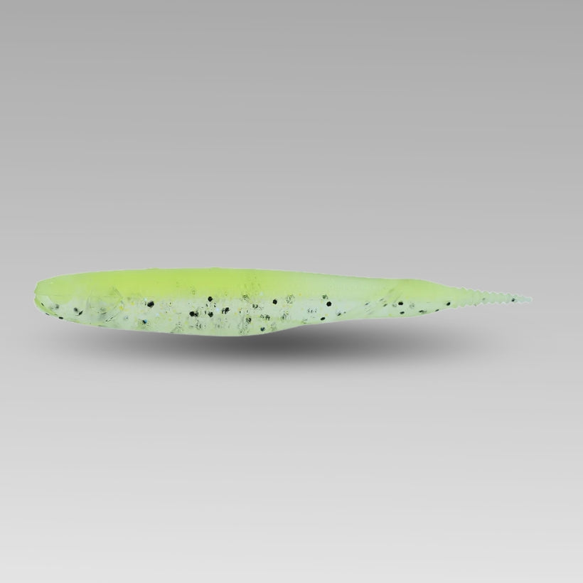 Missile Baits Freedom Flyer 4.25 inch soft plastic swimbait minnow side profile
