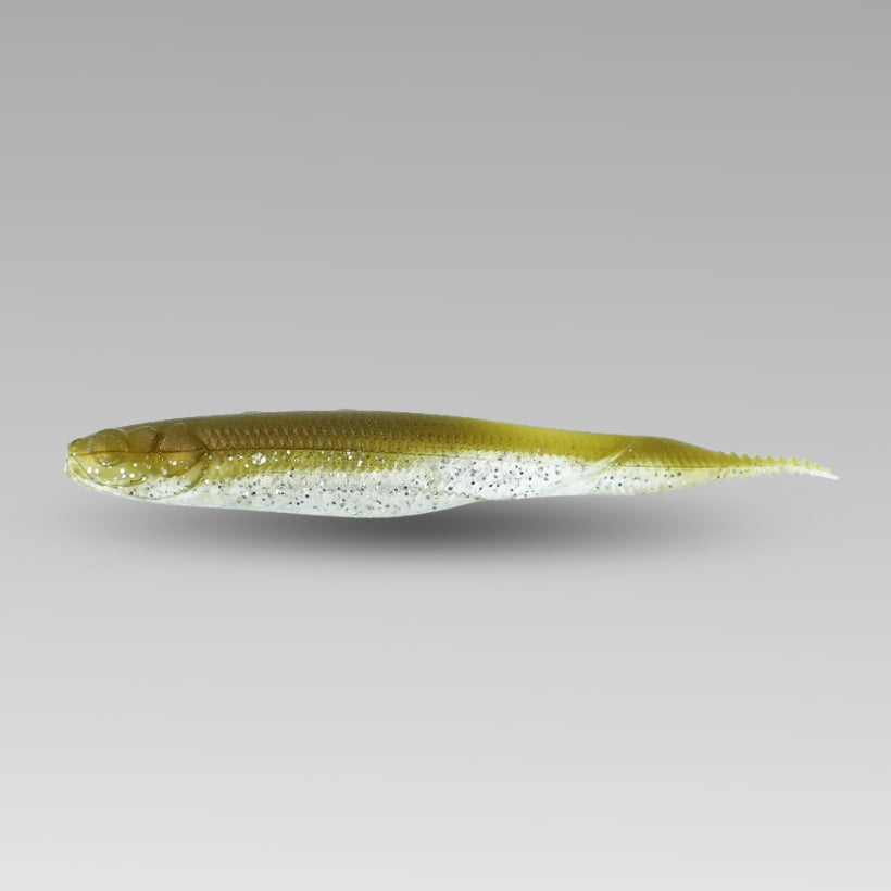 Missile Baits Freedom Flyer 4.25 inch soft plastic swimbait minnow side profile