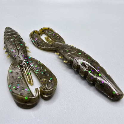 Black Label CP Craw 3.75 inch soft plastic craw trailer with twin swimming tails