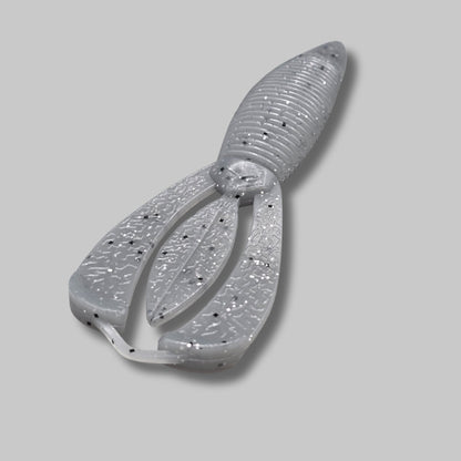 Burtek Tackle Crankin Bug 4-inch bass bait rigged on a Texas rig around cover