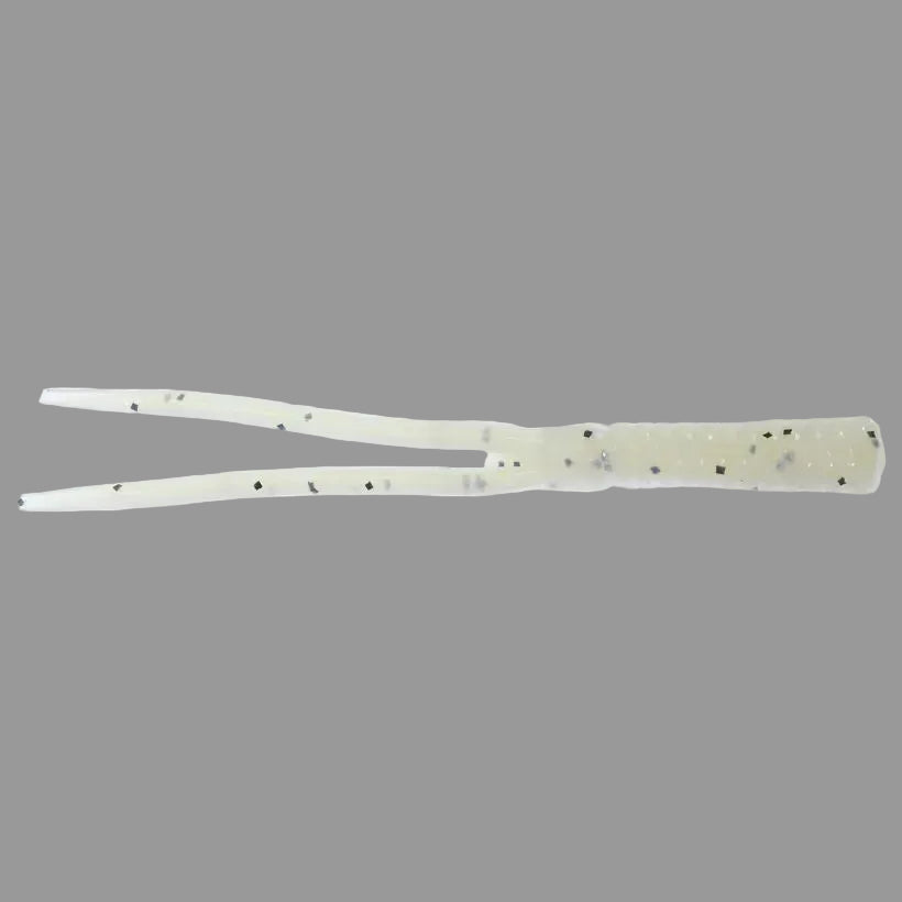 Zoom Split Tail Trailer soft plastic bait for spinnerbait and vibrating jig fishing - Glimmer Blue