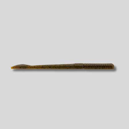 XZone MB Fat Finesse Worm 6 inch soft plastic bass fishing worm for Texas rigs, shaky heads, and finesse presentations