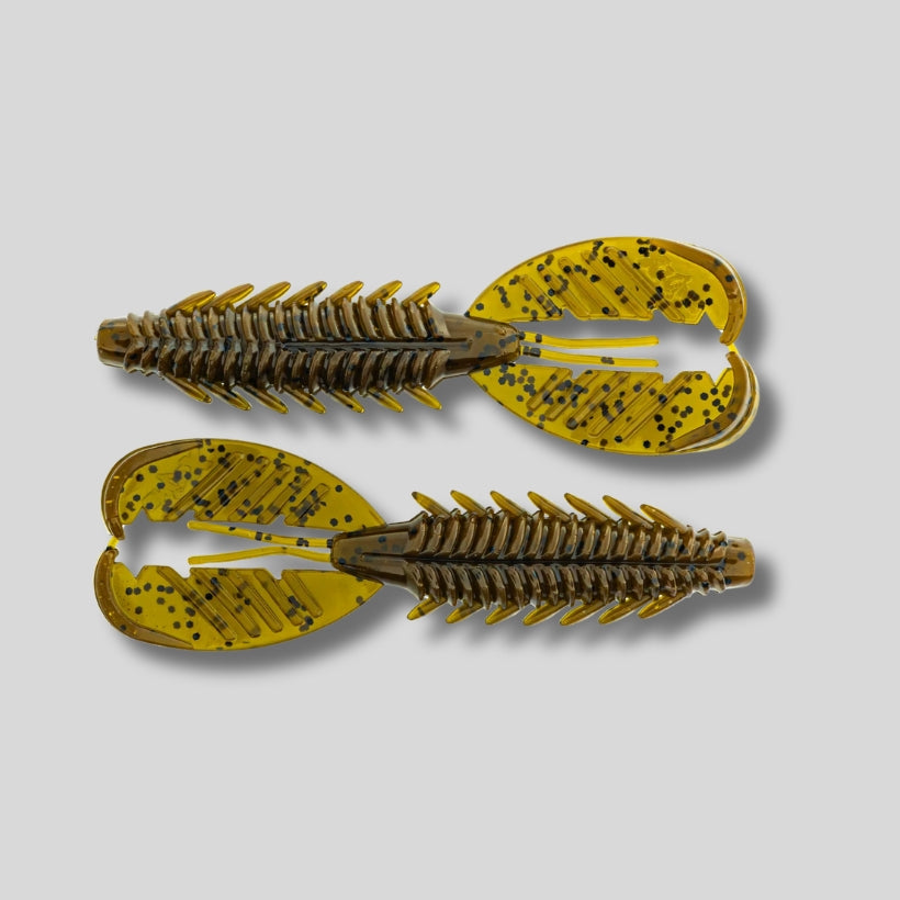 XZone Adrenaline Craw soft plastic crawfish bait available in 3.5 inch and 4.25 inch sizes for bass fishing rigs and trailers