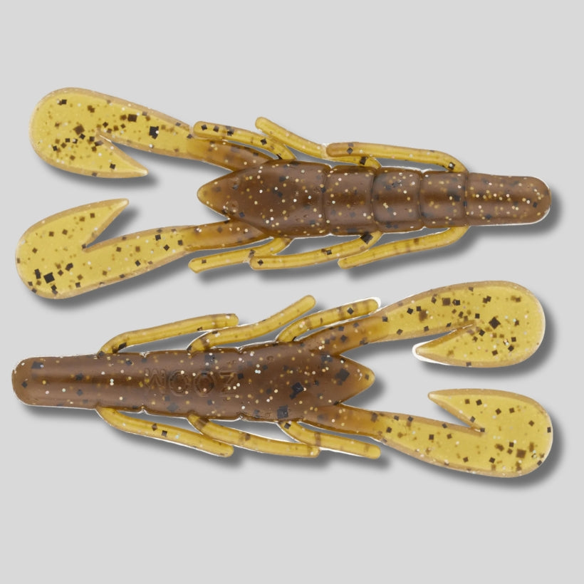 Zoom Ultra-Vibe Speed Craw 3.5 inch soft plastic craw bait for bass fishing with fast kicking claws and jig trailer action