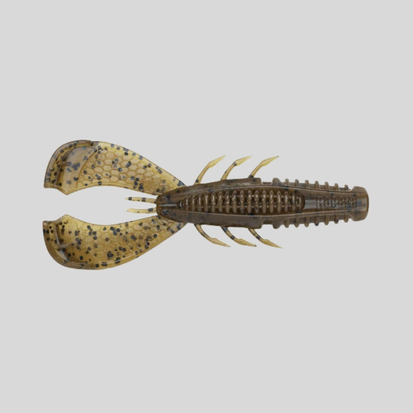 Rapala Crush City Cleanup Craw 3.5 inch soft plastic craw bait for bass fishing with flanged claws and ribbed body design