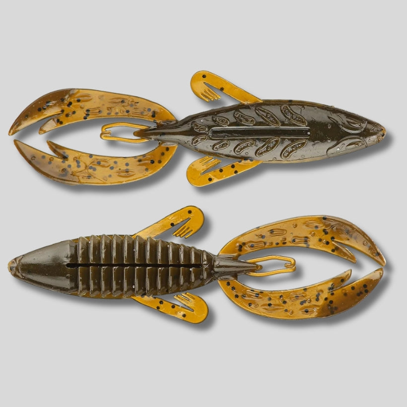 Big Bite Baits Fighting Frog 4 inch soft plastic frog bait for flipping pitching and heavy cover bass fishing