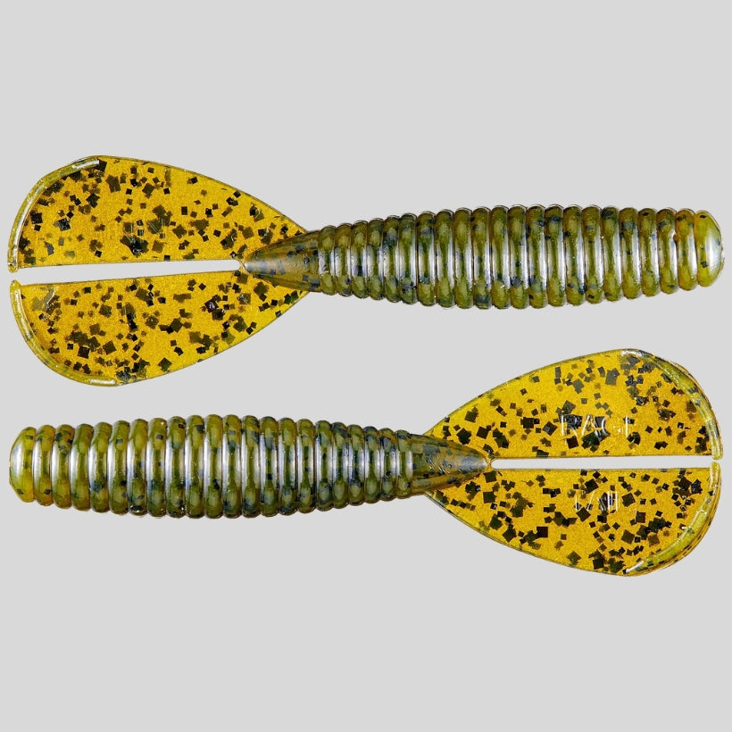 Strike King Rage Twin Tail Menace Grub 3.5 inch soft plastic bass fishing bait with twin tail action for jig trailers and swim jigs